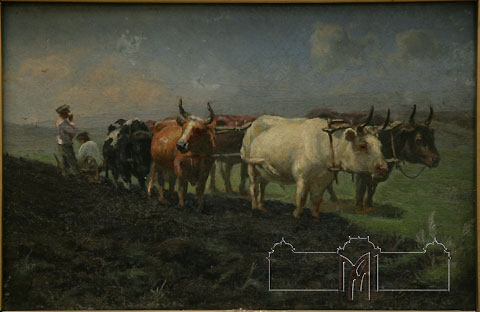 Ocuşco Vladimir, 1862-1919, Aratul, 1896, ulei, pânză, 23 x 33