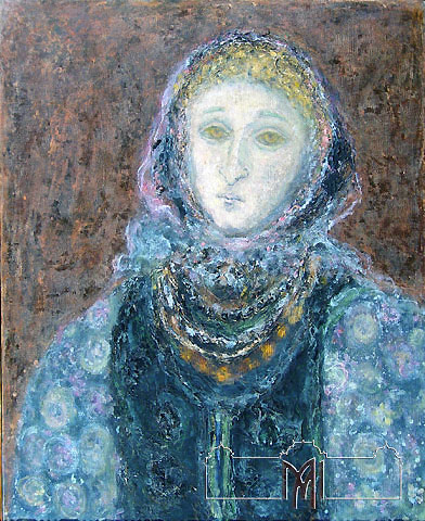 Zevin Ada,1918-2005, Găgăuzoaica, 1972, ulei, pânză, 70 x 57