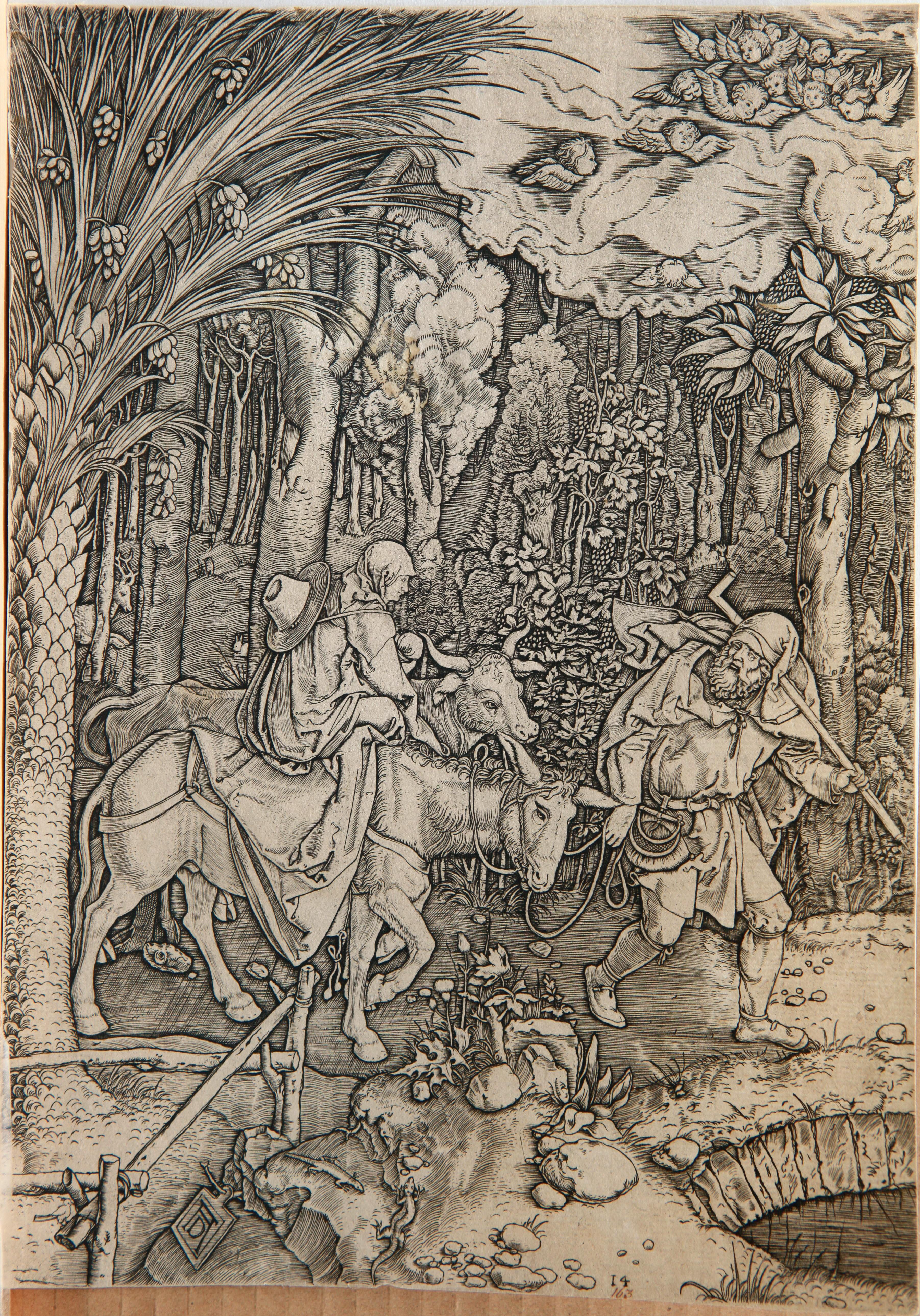 Albrecht Dürer (1471-1528), Germania Fuga în Egipt Xilogravură, hârtie
