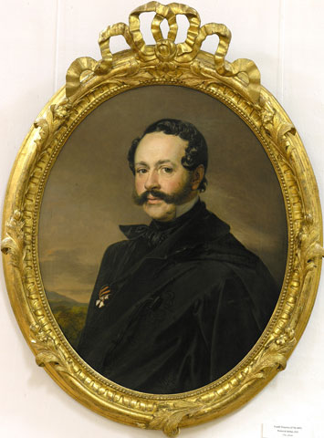 V. A Tropinin. (1776-1857). Portretul  unui necunoscut, 1832. Ulei, pânză, 76,5 x 62,5 cm   