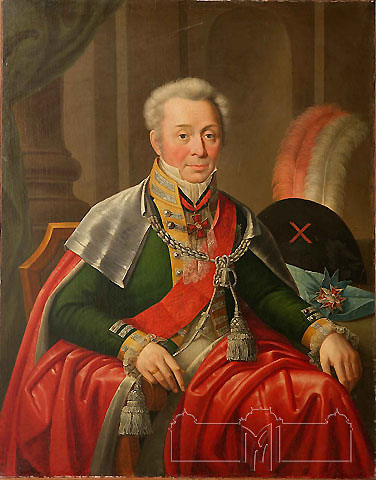 I. I. Oleşkevici (1777-1830), Polonia. Portretul lui P. V. Meatlev, 1825. Ulei, pânză, 114,3 x 90 cm